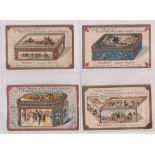 Trade cards, Peek Frean, Peek Frean Biscuit Tins, set of 9 cards plus variety card for 'Marine' (