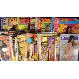 Glamour magazines, a collection of approx. 45 adult glamour magazines, 1980's onwards, various