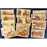 Trade cards, Liebig, a collection of 11 sets, In Transvaal (S606, 3 sets, Belgian, German &