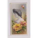 Cigarette card, Taddy, Actresses with Flowers, type card, no 18 (gen gd)