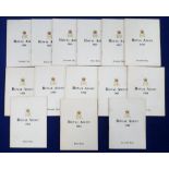 Horseracing, racecards, a collection of 14 Royal Ascot racecards for various dates between 1963 &