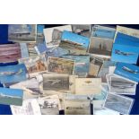 Postcards, Civil Aviation, 130+ cards mostly dating from the 1950s to the 1970s to include RPs,