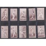 Trade cards, Barratt's, Australian Cricketers Action Series (set, 16 cards) (gd)