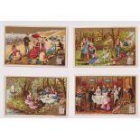 Trade cards, Liebig, Life at Leisure Ref S206, Belgium edition, (set, 6 cards) (gd)