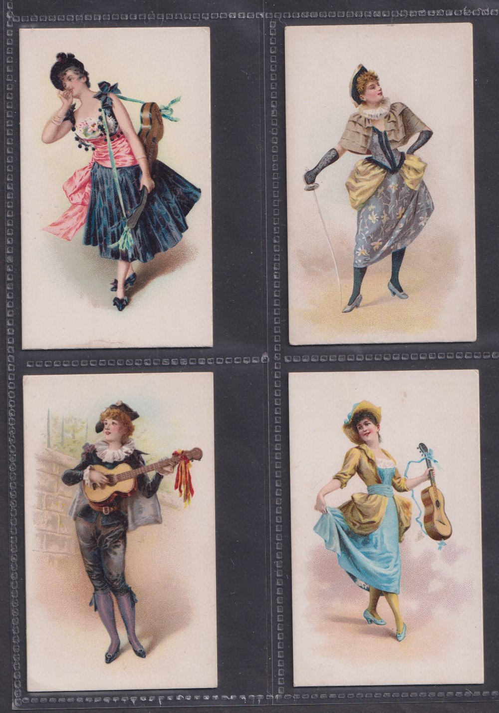 Cigarette cards, USA, Duke's, French Novelties, 'X' size (22/25) ref N110, missing pictures nos 9, - Image 7 of 12