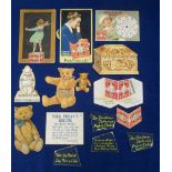 Trade cards, Peek Frean, collection of 14 novelty & die-cut advertising cards including Magic Square