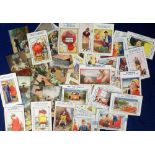 Postcards, Comic, a Bamforth published mix of 64 cards, with 23 early (1905) and 41 later issues (