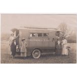 Postcard, Social History, Motoring, RP, The Girls’ Friendly Society Princess Mary Caravan, nice