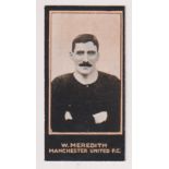 Cigarette card, Smith's, Footballers (titled, dark blue backs), type card, no 26 W Meredith