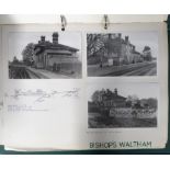 Transportation, Rail, 13 ring bingers containing 800+ photographs, originals and reprints of earlier