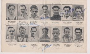 Football programme / autographs, Doncaster Rovers v York City, 7 June 1947, Doncaster Promotion