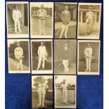 Postcards, Tennis, Men selection of RP, inc. E. Grant, C. Eames, Frank Burrows (rare), A.H.