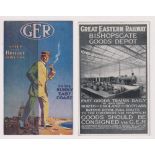 Postcards, Rail, a good selection of 2 poster ads for Great Eastern Railway inc. 'A Step in the