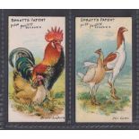 Trade cards, Spratts, Prize Poultry, 2 cards, Brown Leghorn & Pile Game (gd)