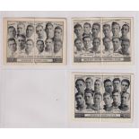 Trade cards, Barratt's, Football Team Folders, Irish Clubs, 3 different, Belfast Celtic,