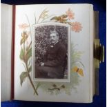 Ephemera, 4 albums of Victorian and Edwardian cabinet cards and cartes de visite approx 150 images