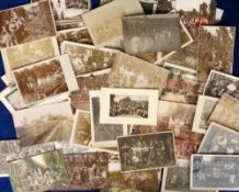 Postcards, Hop Picking, a detailed collection of approx. 123 cards in Kent with many RPs showing