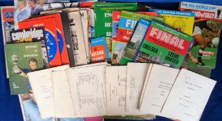 Football programmes, a selection of approx. 75, 1960's onwards inc. Big Match, Foreign, Non-League
