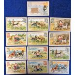 Trade cards, Liebig, Breeds of Dog (ref S615, 3 sets, Belgian, French & Italian editions) (gd/vg)