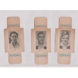 Cigarette cards, Phillips (Package Issue), Cricketers 2nd Series (23/25, missing Miller & Wright,