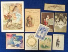 Trade cards, Van Houten, selection of 10 advertising items, various sizes including photographic