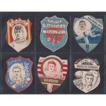 Trade cards, Baines, a collection of 6 shield shaped rugby cards, all in very fine condition,