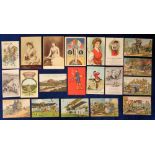 Postcards, Cards of Interest, German WWI Comedy Adverts for Excelsior A G Hannover Linden (8),