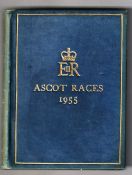 Horseracing, Royal Ascot racecards, a bound volume of Royal Ascot Racecards for 1955 believed to