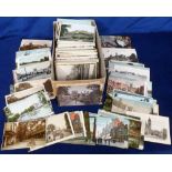 Postcards, approx 600 UK views, mostly printed to include Oxfordshire, Berkshire, Buckinghamshire,