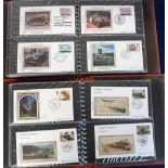 Stamps, GB collection of single stamped First day covers in 6 albums and loose together with a world