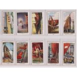 Cigarette cards, Shipping & Naval, 5 sets, Churchman's The Queen Mary (50 cards), Hill's Nautical