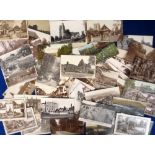 Postcards, Kent, a selecton of 71 cards of Kent villages and towns, mostly street scenes with RPs of