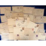 Postcards, 16 WW1 Field Service cards, all pu (gd). Also 14 Nazi Germany plain correspondence