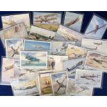 Postcards, Aviation, a selection of 23 coloured military aircraft, inc. History & Traditions RFC,