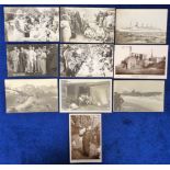 Postcards, Cards of Interest, RP selection, 1926 Tour de France p/b, U118 Ashore Hastings 1919,