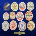 Beer labels, Peter Walker & Son, Warrington, a selection of 13 labels, including one stopper,