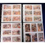 Trade cards, Liebig, a collection of 100 plus sets in 4 albums, all with slip cases, with dates
