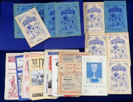 Football programmes, Millwall, home & away programmes, 1955/56, 56 programmes, homes (31)