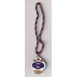 Horseracing, Royal Ascot, enamel badge for Ascot Private Stand 1953, with original cord still