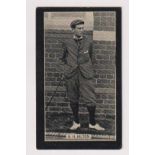 Cigarette card, Smith's, Champions of Sport (Red, multi-backed), type card, H.H. Hilton, Golfer, ('