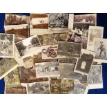 Postcards, Hampshire, a New Forest collection of approx. 66 cards, with RPs of animals, gypsy