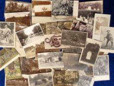 Postcards, Hampshire, a New Forest collection of approx. 66 cards, with RPs of animals, gypsy
