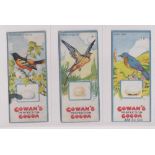 Trade cards, Canada, Cowan's, Canadian Bird Series (10/24, fair/gd), Chicken Cards (14/24,