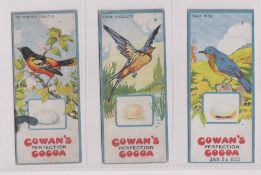 Trade cards, Canada, Cowan's, Canadian Bird Series (10/24, fair/gd), Chicken Cards (14/24,
