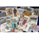 Postcards, Post and Police, a mixed age collection of 45+ cards RPs, printed and artist drawn to