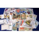 Postcards, 40 novelty postcards to include mechanical, chain, rotating, folding, optical tricks,