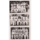 Postcards, Cricket, Northamptonshire, 1930 Team plainback photo postcards, by Wilkes with purple