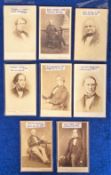 Photographs, British Prime Ministers circa 1860s, 8 cartes de visite of British Prime Ministers to