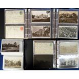 Postcards, a collection of approx. 250 cards of Country Houses in 5 modern albums inc. Shaw House,