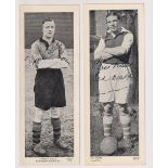 Trade cards / Autographs, Topical Times, Panel Portraits, Star Footballers, two signed cards, Stan